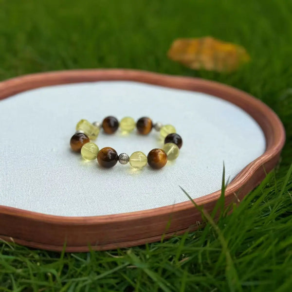 Yellow Tiger’s Eye & Citrine Bracelet