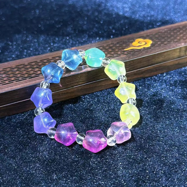 Fluorite & Clear Quartz Bracelet