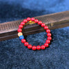 Cinnabar & Orange Moonstone Bracelet