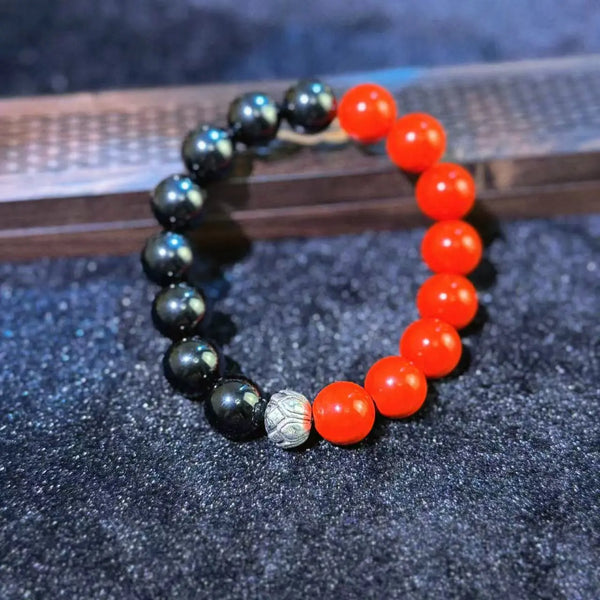 Obsidian & Cinnabar Protection Bracelet
