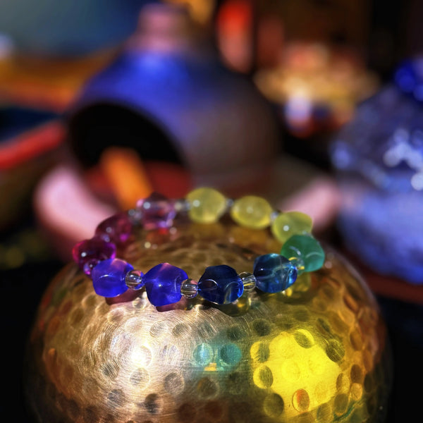 Fluorite & Clear Quartz Bracelet