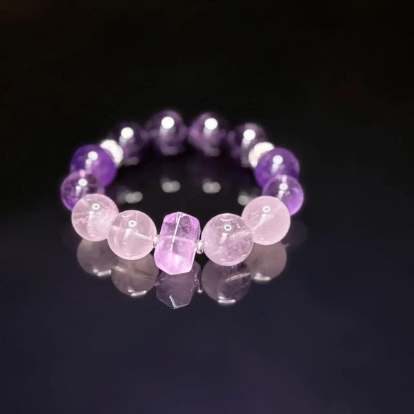 Lavender Amethyst & Rose Quartz Bracelet