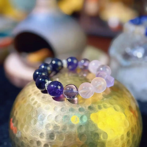 Lavender Amethyst & Rose Quartz Bracelet