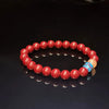 Cinnabar & Orange Moonstone Bracelet